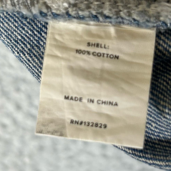 REVOLVE Superdown Shorts Womens 30 Blue High Rise Button Fly Frayed Denim Shorts - Picture 8 of 11